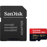 Карта пам'яті SanDisk 256 GB microSDXC UHS-I U3 Extreme Pro + SD Adapter SDSQXCD-256G-GN6MA