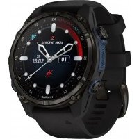 Смарт-годинник Garmin Descent Mk3i – 43 mm Carbon Gray DLC Titanium w. Black Silicone Band (010-02753-10/11)