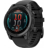 Спортивний годинник Garmin Fenix E 47mm AMOLED Slate Gray Steel with Black Silicone Band (010-03025-03/01)