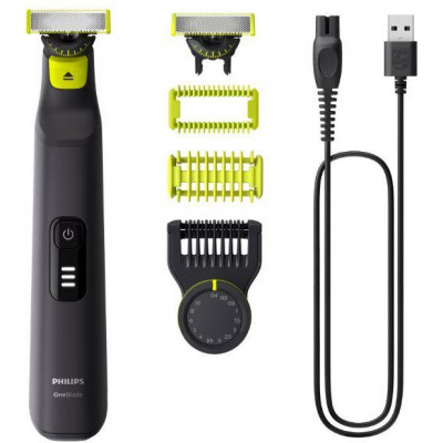 Тример для бороди та вусів/ Тример для тіла (бодігрумер) Philips OneBlade Pro 360 QP6542/15