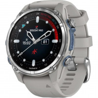 Смарт-годинник Garmin Descent Mk3 43 mm Stainless Steel with Fog Gray Silicone Band (010-02753-04/03)