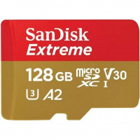 Карта пам'яті SanDisk 128 GB microSDXC UHS-I U3 V30 A2 Extreme (SDSQXAA-128G-GN6MA)