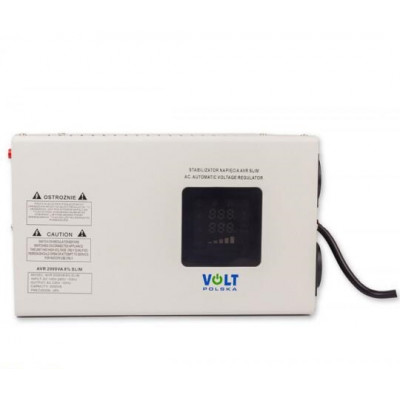 Стабілізатор напруги Volt Polska AVR 2000VA 8-11% SLIM (5AVRZS2000)
