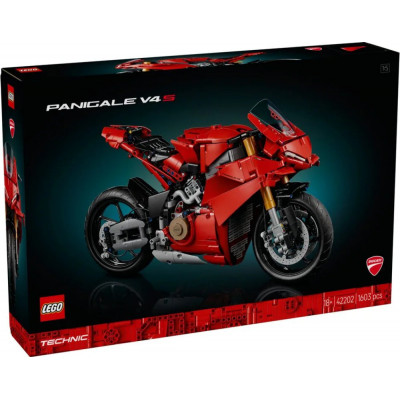 Блоковий конструктор LEGO Technic Мотоцикл Ducati Panigale V4 S 1603 деталі (42202)