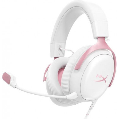 Навушники з мікрофоном HyperX Cloud III White/Pink (9W1Q4AA)