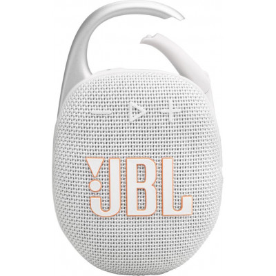 Портативна колонка JBL Clip 5 White (JBLCLIP5WHT)