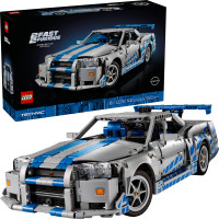 Авто-конструктор LEGO Technic Подвійний форсаж Nissan Skyline GT-R (R34) (42210)