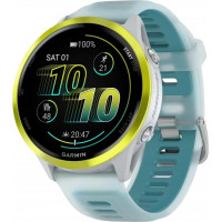 Смарт-годинник Garmin Forerunner 570 47mm Amp Yellow Aluminum w. Translucent Whitestone/Turquoise Band (010-02971-01)