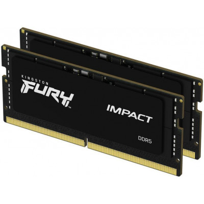 Пам'ять для ноутбуків Kingston FURY 64 GB (2x32GB) SO-DIMM DDR5 5600 MHz Impact (KF556S40IBK2-64) Пам'ять для ноутбуків Kingston FURY 64 GB (2x32GB) SO-DIMM DDR5 5600 MHz Impact (KF556S40IBK2-64)