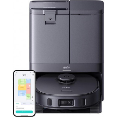 Робот-пилосос з вологим прибиранням Eufy Robovac X10 Pro Omni Black (T2351G11)