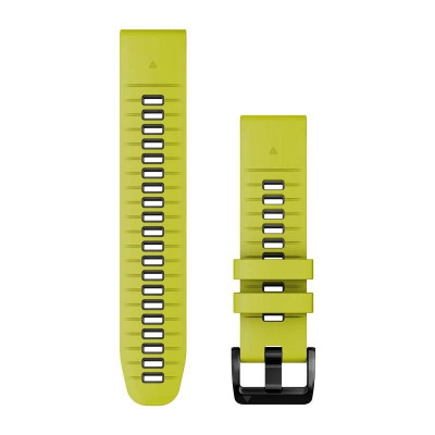 Ремінець Garmin Ремінець  QuickFit 22 Watch Bands Silicone - Electric Lime/Graphite (010-13280-03)