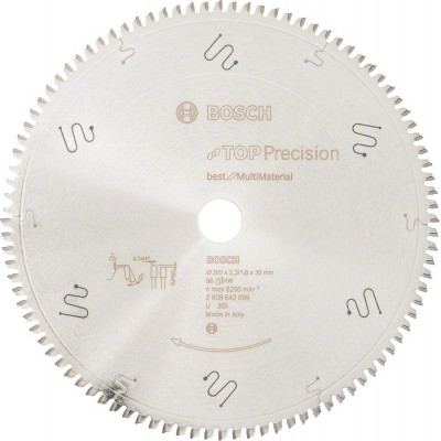 Диск відрізний Bosch Top Precision Best for Multi Material 305x30x96T (2608642099)