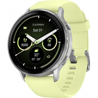 Смарт-годинник Garmin Venu 4 45 mm Silver with Citron Silicone Band (010-03014-02)