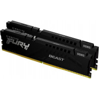 Пам'ять для настільних комп'ютерів Kingston FURY 32 GB (2x16GB) DDR5 6000 MHz Beast Black (KF560C36BBE2K2-32)