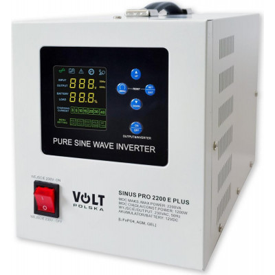 Гібридний ДБЖ/інвертор Volt Polska SINUS PRO 2200 E PLUS (3SPM22012M)