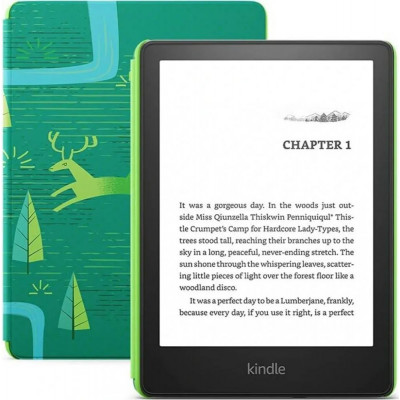 Електронна книга з підсвічуванням Amazon Kindle Paperwhite Kids 11th Gen. 2021 Emerald Forest cover