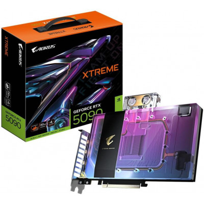 Відеокарта GIGABYTE AORUS GeForce RTX 5090 XTREME WATERFORCE 32G (GV-N5090AORUSX W-32GD)