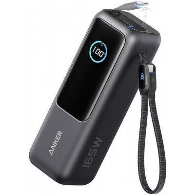 Зовнішній акумулятор (павербанк) Anker ZOLO Power Bank 25000mAh 165W Black (A1695P11)