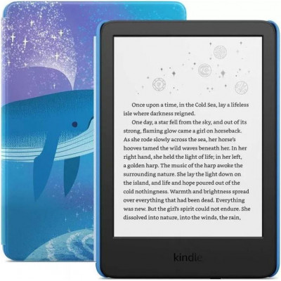 Електронна книга з підсвічуванням Amazon Kindle Kids 11th Gen. 2022 16Gb Space Whale