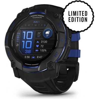 Смарт-годинник Garmin Instinct 3 50mm AMOLED Black with Black Band (010-03020-03)