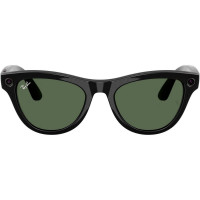 Смарт-окуляри Ray-Ban | Meta Skyler [Gen 2] Standard Shiny Black Frame / G-15 Green Lenses (RW4014 601/71 52-20)