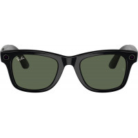 Смарт-окуляри Ray-Ban | Meta Wayfarer [Gen 2] Large Shiny Black Frame / G-15 Green Lenses (RW4012 601/71 53-22)