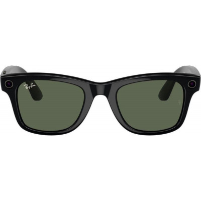 Смарт-окуляри Ray-Ban | Meta Wayfarer [Gen 2] Large Shiny Black Frame / G-15 Green Lenses (RW4012 601/71 53-22)