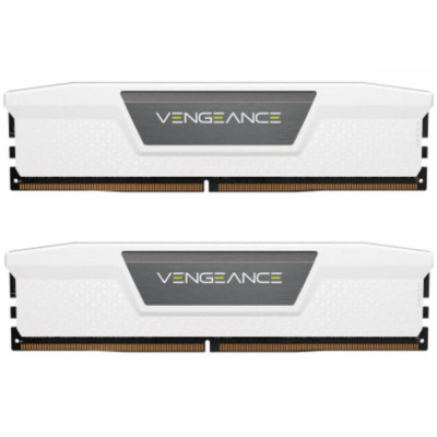 Пам'ять для настільних комп'ютерів Corsair 32 GB (2x16GB) DDR5 6000 MHz Vengeance White (CMK32GX5M2E6000C36W)