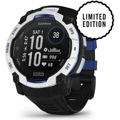 Смарт-годинник Garmin Instinct 3 50mm Solar Whitestone with Black Band (010-02935-03)