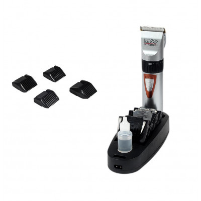 машинка для стрижки тварин Bass Polska Бездротова акамуляторна машинка 8574 для стрижки собак і котів 3 Вт з набором аксесуарів