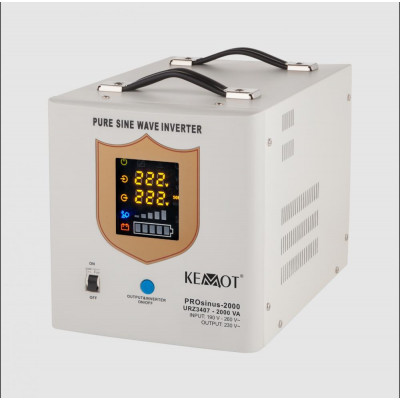 Гібридний ДБЖ/інвертор Kemot PROsinus-2000 1200W (URZ3407)