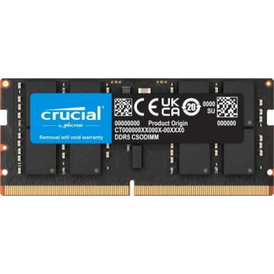 Пам'ять для настільних комп'ютерів Crucial 16 GB CSO-DIMM DDR5 6400 MHz (CT16G64C52CS5)