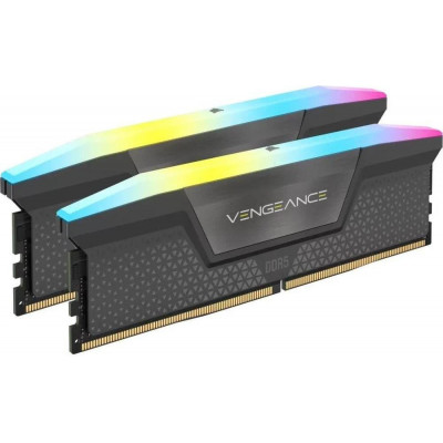 Пам'ять для настільних комп'ютерів Corsair 32 GB (2x16GB) 6000 MHz Vengeance RGB AMD EXPO (CMH32GX5M2B6000Z30K)