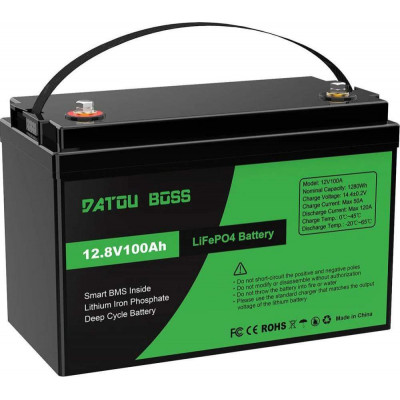 Акумулятор Datouboss LiFePO4 12.8V-100Ah (SP-DT-12V100A-A01-EU)