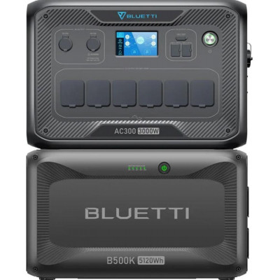 Комплект зарядної станції BLUETTI AC300 + battery module B500K
