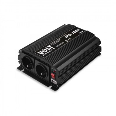 Перетворювач (інвертор) DC-AC Volt Polska IPS 1000 12/230V 700/1000W (3IPS100012) Перетворювач (інвертор) DC-AC Volt Polska IPS 1000 12/230V 700/1000W (3IPS100012)