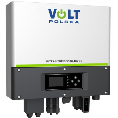 Гібридний сонячний інвертор (hybrid) Volt Polska ULTRA HYBRID 3600 48/230V + 2x MPPT 120-500V + Wi-Fi (3SSHZ50048)