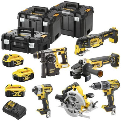 Набір із 6 акумуляторних інструментів DeWALT DCK685P3T