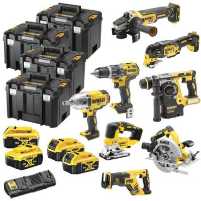 Набір із 8 акумуляторних інструментів DeWALT DCK865P4T
