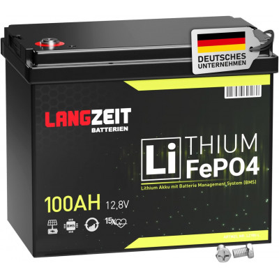 Акумулятор LANGZEIT LiFePO4 100Ah 12,8V. LANGZEIT Німеччина