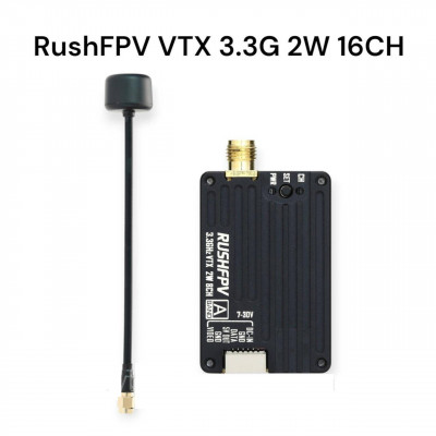 Відеопередавач FPV RushFpv 3.3G 2000mW 2W 16 каналів VTX з антеною