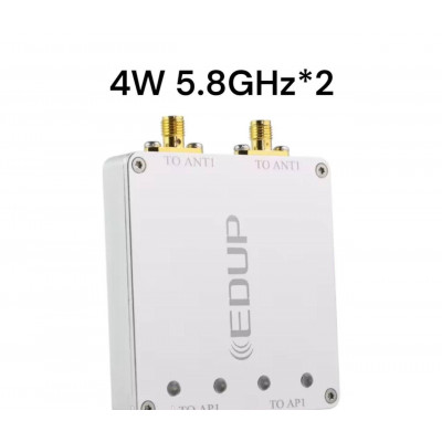 Двоканальний 5.8Ghz+5.8 ГГц двоспрямований підсилювач сигналу (бустер) 4 Вт (36 дБм) EDUP EP-AB025