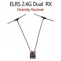 Приймач ELRS 2.4G Diversity Receiver Dual з антенами