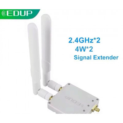 Двоканальний підсилювач сигналу Wi-Fi (бустер) EDUP AB023 2.4 ГГц 4 Вт (36 дБм) EP-AB023