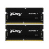 Пам'ять для ноутбуків Kingston FURY 32 GB (2x16GB) SO-DIMM DDR5 4800 MHz Impact (KF548S38IBK2-32)