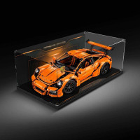 Вітрина-стенд AX-NEO, вітрина для моделі Technic (42056), сумісна з Lego Technic Porsche 911 GT3 RS 42056 (НАБІР КОНСТРУКТОРА LEGO НЕ ВХОДИТЬ В КОМПЛЕКТ) НА ЗАДНЬОМУ ТЛІ КАРТИНКА