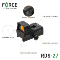 Коліматор Force RDS 1x27 відкритий