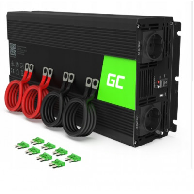 Перетворювач DC-AC Green Cell INV15 12V/230V 3000/6000W