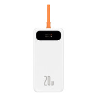 Зовнішній акумулятор (Power Bank) Baseus Power Bank 10000mAh Block with Lightning 20W White (PPBLK-02)