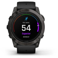 Смарт-годинник Garmin Epix Pro Gen 2 Sapphire 51mm Carbon G. DLC Tit. with Black Band (010-02804-00/01/53)